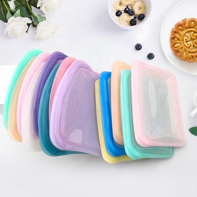 Saco de alimentos de silicone reutilizável e prático, livre de BPA, para armazenamento de alimentos ecológicos